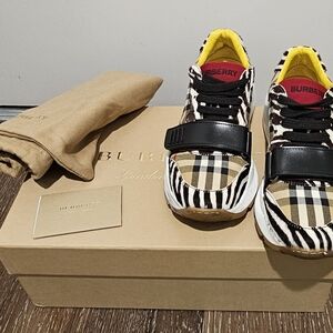Burberry Zebra Print Sneakers